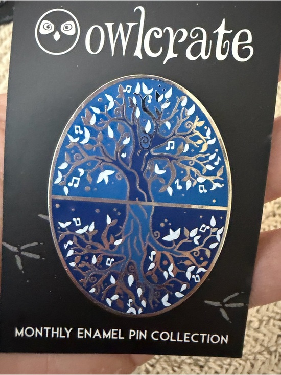 Jewelry - OwlCrate Blue Tree of Life Enamel Pin
